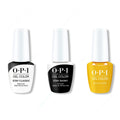 OPI GelColor Combo - Stay Classic Base, Shiny Top & Metallic Rewind - Long Lasting Formula