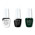 OPI GelColor Combo - Stay Classic Base, Shiny Top & Peppermint Bark and Bite - Long Lasting Formula