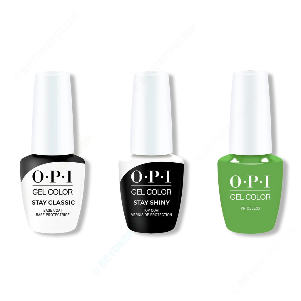 OPI GelColor Combo - Stay Classic Base, Shiny Top & - Long Lasting Formula