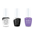 OPI GelColor Combo - Stay Classic Base, Shiny Top & Skate to the Party - Long Lasting Formula
