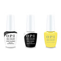 OPI GelColor Combo - Stay Classic Base, Shiny Top & Stay Out All Bright - Long Lasting Formula