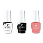 OPI GelColor Combo - Stay Classic Base, Shiny Top & Sun-rise Up - Long Lasting Formula