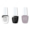 OPI GelColor Combo - Stay Classic Base, Shiny Top & Taupe-less Beach - Long Lasting Formula