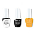 OPI GelColor Combo - Stay Classic Base, Shiny Top & The Leo-nly One - Long Lasting Formula