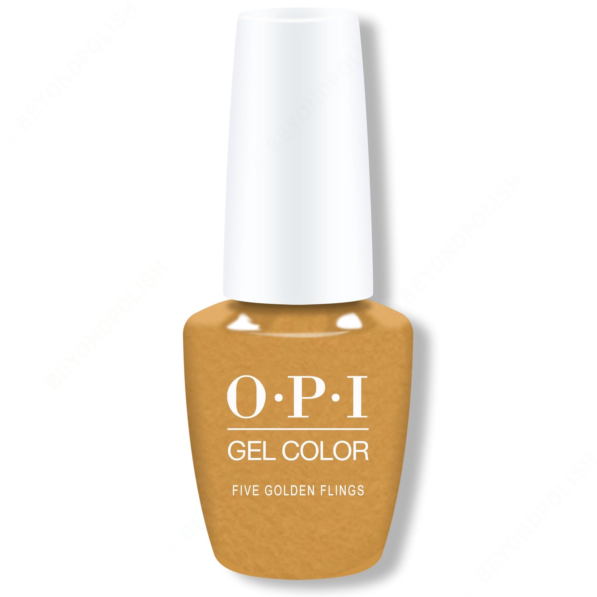 OPI GelColor - Five Golden Flings 0.5 oz - Long Lasting Formula