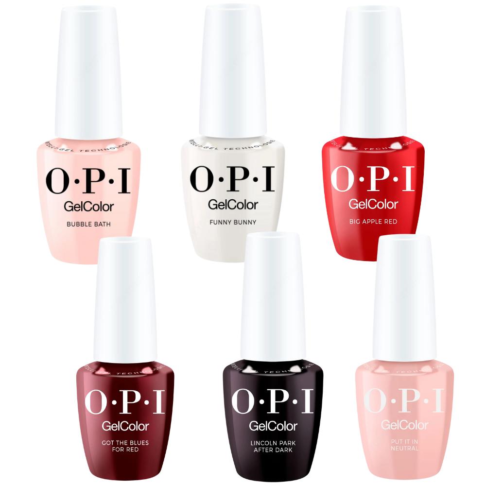 OPI GelColor Intelli-Gel Combo - Best Sellers 6-Pc Set - Long Lasting Formula
