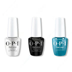 OPI GelColor Intelli-Gel Combo - Super Base Coat, Super Gloss Top Coat & Alpaca My Bags 0.5 Oz - Long Lasting Formula