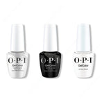 OPI GelColor Intelli-Gel Combo - Super Base Coat, Super Gloss Top Coat & Alpine Snow - Long Lasting Formula
