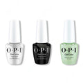 OPI GelColor Intelli-Gel Combo - Super Base Coat, Super Gloss Top Coat & AppointMINT Confirmed - Long Lasting Formula
