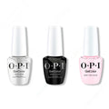 OPI GelColor Intelli-Gel Combo - Super Base Coat, Super Gloss Top Coat & Baby, Pink Again - Long Lasting Formula