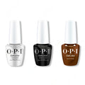 OPI GelColor Intelli-Gel Combo - Super Base Coat, Super Gloss Top Coat & Band Tease - Long Lasting Formula