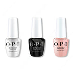 OPI GelColor Intelli-Gel Combo - Super Base Coat, Super Gloss Top Coat & Bare My Soul - Long Lasting Formula