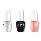 OPI GelColor Intelli-Gel Combo - Super Base Coat, Super Gloss Top Coat & Barefoot In Barcelona - Long Lasting Formula