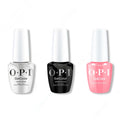 OPI GelColor Intelli-Gel Combo - Super Base Coat, Super Gloss Top Coat & Bathtime Bubbly - OPIcons Spring 2026 - Long Lasting Formula
