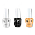 OPI GelColor Intelli-Gel Combo - Super Base Coat, Super Gloss Top Coat & Beauty School Popout - Long Lasting Formula
