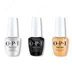 OPI GelColor Intelli-Gel Combo - Super Base Coat, Super Gloss Top Coat & Beauty School Popout - Long Lasting Formula