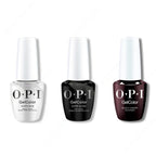 OPI GelColor Intelli-Gel Combo - Super Base Coat, Super Gloss Top Coat & Black Cherry Chutney - Long Lasting Formula