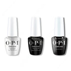 OPI GelColor Intelli-Gel Combo - Super Base Coat, Super Gloss Top Coat & Black Onyx - Long Lasting Formula