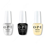 OPI GelColor Intelli-Gel Combo - Super Base Coat, Super Gloss Top Coat & Blinded By The Ring Light 0.5 Oz - Long Lasting Formula