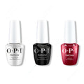 OPI GelColor Intelli-Gel Combo - Super Base Coat, Super Gloss Top Coat & Bogota Blackberry 0.5 Oz - Long Lasting Formula