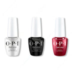 OPI GelColor Intelli-Gel Combo - Super Base Coat, Super Gloss Top Coat & Bogota Blackberry 0.5 Oz - Long Lasting Formula