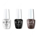 OPI GelColor Intelli-Gel Combo - Super Base Coat, Super Gloss Top Coat & Brown To Earth - Long Lasting Formula