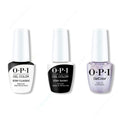 OPI GelColor Intelli-Gel Combo - Super Base Coat, Super Gloss Top Coat & Case of Glamnesia - Long Lasting Formula