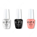 OPI GelColor Intelli-Gel Combo - Super Base Coat, Super Gloss Top Coat & Cotton Candied Clawz - Long Lasting Formula