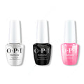 OPI GelColor Intelli-Gel Combo - Super Base Coat, Super Gloss Top Coat & Dopa-mani - Long Lasting Formula