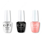 OPI GelColor Intelli-Gel Combo - Super Base Coat, Super Gloss Top Coat & Dulce de Leche - Long Lasting Formula