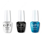 OPI GelColor Intelli-Gel Combo - Super Base Coat, Super Gloss Top Coat & Duomo Days, Isola Nights - Long Lasting Formula