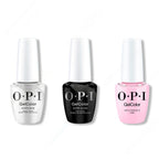 OPI GelColor Intelli-Gel Combo - Super Base Coat, Super Gloss Top Coat & Hollywood & Vibe 0.5 Oz - Long Lasting Formula