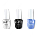 OPI GelColor Intelli-Gel Combo - Super Base Coat, Super Gloss Top Coat & Intelli-Gel Charge It To Their Room - Long Lasting Formula