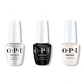 OPI GelColor Intelli-Gel Combo - Super Base Coat, Super Gloss Top Coat & Kyoto Pearl - Long Lasting Formula