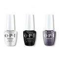 OPI GelColor Intelli-Gel Combo - Super Base Coat, Super Gloss Top Coat & Less is Norse - Long Lasting Formula