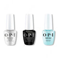 OPI GelColor Intelli-Gel Combo - Super Base Coat, Super Gloss Top Coat & Mexico City Move-mint - Long Lasting Formula