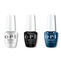 OPI GelColor Intelli-Gel Combo - Super Base Coat, Super Gloss Top Coat & Midnight Mantra - Long Lasting Formula