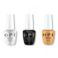 OPI GelColor Intelli-Gel Combo - Super Base Coat, Super Gloss Top Coat & Nougat by Nature - Long Lasting Formula