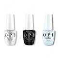 OPI GelColor Intelli-Gel Combo - Super Base Coat, Super Gloss Top Coat & Optical Nailusion - Long Lasting Formula