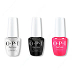 OPI GelColor Intelli-Gel Combo - Super Base Coat, Super Gloss Top Coat & Pompeii Pink - OPIcons Spring 2026 - Long Lasting Formula