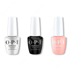 OPI GelColor Intelli-Gel Combo - Super Base Coat, Super Gloss Top Coat & Put It In Neutral - Long Lasting Formula