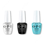 OPI GelColor Intelli-Gel Combo - Super Base Coat, Super Gloss Top Coat & Reality Check Ya Out - Long Lasting Formula