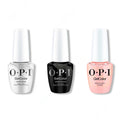 OPI GelColor Intelli-Gel Combo - Super Base Coat, Super Gloss Top Coat & Reoccurin' Gleam - Long Lasting Formula