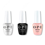 OPI GelColor Intelli-Gel Combo - Super Base Coat, Super Gloss Top Coat & Reoccurin' Gleam - Long Lasting Formula
