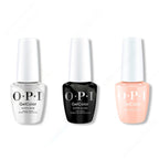 OPI GelColor Intelli-Gel Combo - Super Base Coat, Super Gloss Top Coat & Samoan Sand - Long Lasting Formula