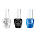 OPI GelColor Intelli-Gel Combo - Super Base Coat, Super Gloss Top Coat & Sea-Ze the Day - Long Lasting Formula