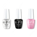 OPI GelColor Intelli-Gel Combo - Super Base Coat, Super Gloss Top Coat & Seven Wonders Of Opi 0.5 Oz - Long Lasting Formula