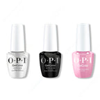 OPI GelColor Intelli-Gel Combo - Super Base Coat, Super Gloss Top Coat & Seven Wonders Of Opi 0.5 Oz - Long Lasting Formula