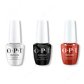 OPI GelColor Intelli-Gel Combo - Super Base Coat, Super Gloss Top Coat & Star-zipan on the Tree - Long Lasting Formula