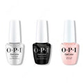 OPI GelColor Intelli-Gel Combo - Super Base Coat, Super Gloss Top Coat & Stop It I'm Blushing! - Long Lasting Formula